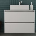 Ver imagem 1 de Gabinete Suspenso para Banheiro 60cm 2 Gavetas BN3607 Branco