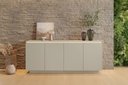 Ver imagem 2 de Buffet Luminus 4 Portas com LED 184 cm Off White - Mavaular
