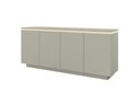 Ver imagem 7 de Buffet Luminus 4 Portas com LED 184 cm Off White - Mavaular