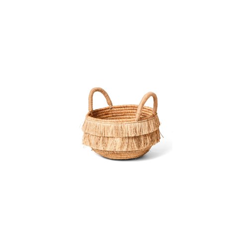 Cesto Decorativo em Fibra Natural 25cm 16391P Mart