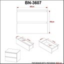 Ver imagem 6 de Gabinete Suspenso para Banheiro 60cm 2 Gavetas BN3607 