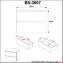 Ver imagem 6 de Gabinete Suspenso para Banheiro 60cm 2 Gavetas BN3607