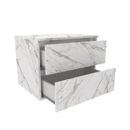 Gabinete Suspenso para Banheiro 60cm 2 Gavetas BN3607  - 3