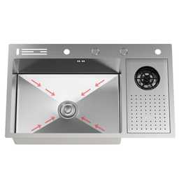 Cuba Gourmet para Cozinha Zurique Aço Inox 304 Lava Copos Goldenx - 4