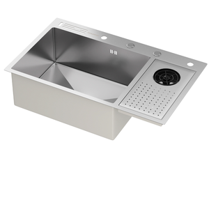 Cuba Gourmet para Cozinha Zurique Aço Inox 304 Lava Copos Goldenx