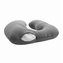 Ver imagem 2 de Almofada Travesseiro de Corpo Gestante Relaxante Isa Grande Macia Veludo Cinza - Abmaza