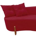 Ver imagem 5 de Namoradeira Sofá Feijão Luna Orgânica Suede Vermelho
