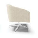 Ver imagem 6 de Kit 2 Poltronas Giratória Stella Bouclê Bege Base Cromada - D'Rossi