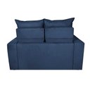 Ver imagem 6 de Sofá 3 Lugares Retrátil e Reclinável 1.80m Cama Inbox Smal com Bordado Pantográfico Suede Azul