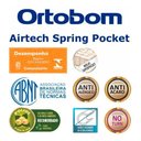 Ver imagem 3 de Cama Box Baú Queen Suede Bipartido + Colchão Molas Ensacadas Airtech Ortobom 69x158x198 Bege