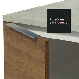 Armário de Cozinha Completa 290cm Branco/Rustic/Branco Stella Madesa 01 - 7
