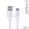 Cabo para Celular Smartphone Usb a 2.0 para Usb Tipo C 2 Metros Branco - Puacb-02 - 2