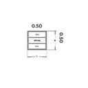 Ver imagem 3 de Janela Basculante de Aluminio com Abertura Central  Exclusivo 1 Seção Vidro Mini Boreal 50x50cm CRV