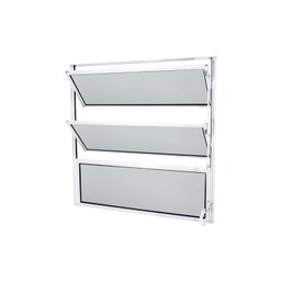 Janela Basculante Abertura Central Exclusivo 1 Seção Vidro Mini Boreal 50x50cm CRV Portas e Janelas - 1