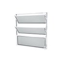 Ver imagem 2 de Janela Basculante Abertura Central Exclusivo 1 Seção Vidro Mini Boreal 60x60cm Espresso Esquadrias