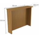 Ver imagem 5 de Painel de Ilha para Cozinha 120 Cm Freijó - Nesher