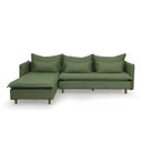 Ver imagem 3 de Sofá Modular 3 Lugares com Chaise e Pé Madeira Sôma CabeCasa MadeiraOriginals Verde
