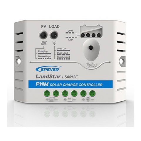 Controlador de Carga Solar Pwm 5a Epever Ls0512e 12v
