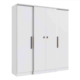 Guarda Roupa Miami 4 Portas Branco Doripel 25040-4 - 1