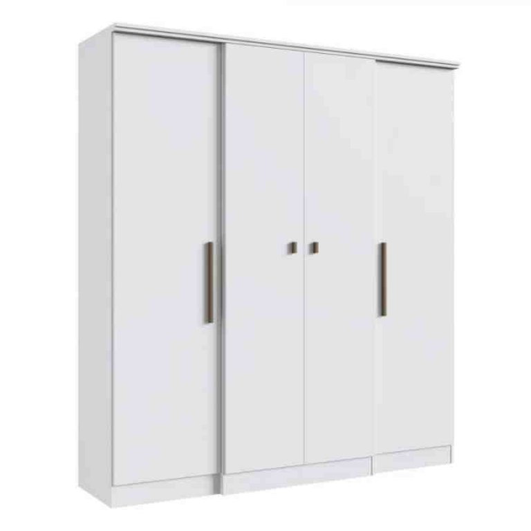Guarda Roupa Miami 4 Portas Branco Doripel 25040-4