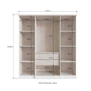Ver imagem 3 de Guarda Roupa Miami 4 Portas Branco Doripel 25040-4