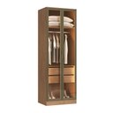 Ver imagem 5 de Guarda Roupa Modulado de Canto 3 Peças 5 Portas Reflecta LED MDF Macadâmia