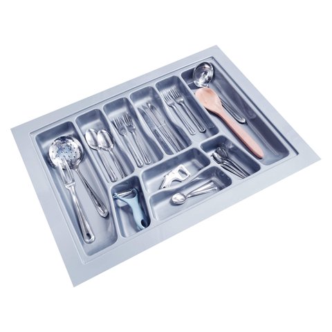 Organizador de Gavetas e Talher Cinza até 67x49cm Og-74