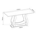Ver imagem 3 de Conjunto Sala de Jantar Mesa Inovare 120x80cm Tampo Vidro/MDP com 4 Cadeiras Venus Móveis