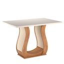 Ver imagem 5 de Conjunto Sala de Jantar Mesa Inovare 120x80cm Tampo Vidro/MDP com 4 Cadeiras Venus Móveis