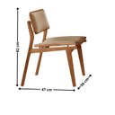 Ver imagem 4 de Conjunto de Mesa de Jantar Maia Tampo com Vidro Laqueado 120 cm 4 Cadeiras Eloá