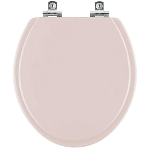 Assento Sanitário com Amortecedor Convencional Oval Salmao para Vaso Icasa