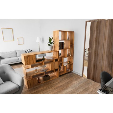 Porta Sanfonada de PVC 210x85cm Permatti Imbuia