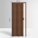 Ver imagem 5 de Porta Sanfonada de PVC 210x97cm Permatti Imbuia