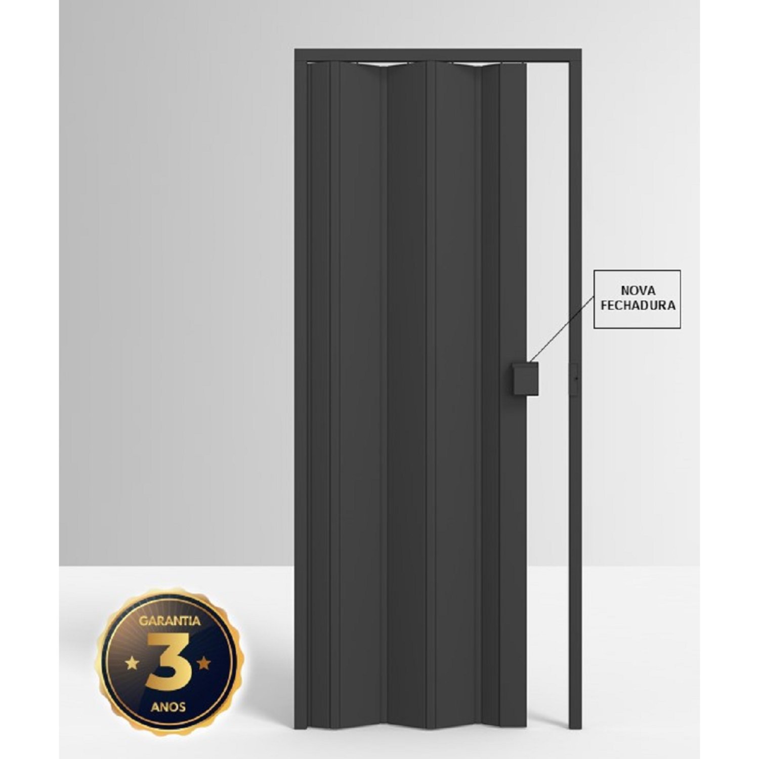 Porta Sanfonada de PVC 210x60cm Permatti - 2