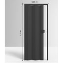 Ver imagem 4 de Porta Sanfonada de PVC 210x85cm Permatti Preto