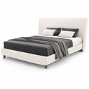 Ver imagem 4 de Cama Japonesa com Cabeceira Corea Casal Bouclé Suave Off White - Sallar Home