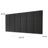 Painel de Cabeceira Cama Box Queen 1,60 Million Varias Cores - Comprar Móveis em Casa:preto - 2