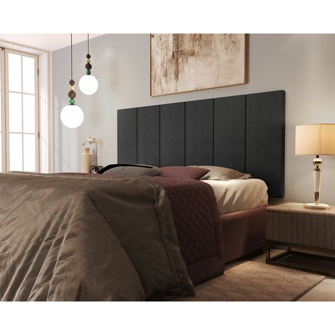 Painel de Cabeceira Cama Box Queen 1,60 Million Varias Cores - Comprar Móveis em Casa:preto