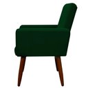 Ver imagem 3 de Kit 4 Poltronas Decorativa Sala e Quarto Nina Suede Herrero Cor:verde