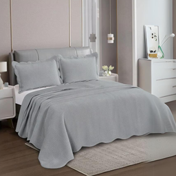Colcha Velvet Neo Casal Cinza Limestone 220x240 Camesa - 2