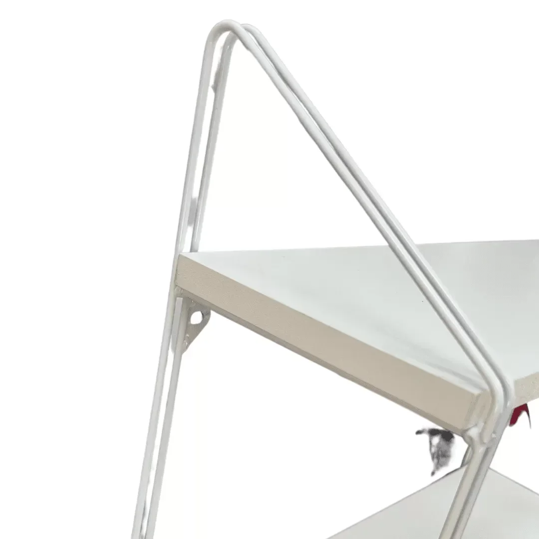 Nicho Prateleira Dupla 16 Cm X 49 Cm - Luxo Branca C/suporte Branco - 3