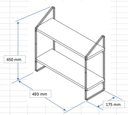 Nicho Prateleira Dupla 16 Cm X 49 Cm - Luxo Branca C/suporte Branco - 6