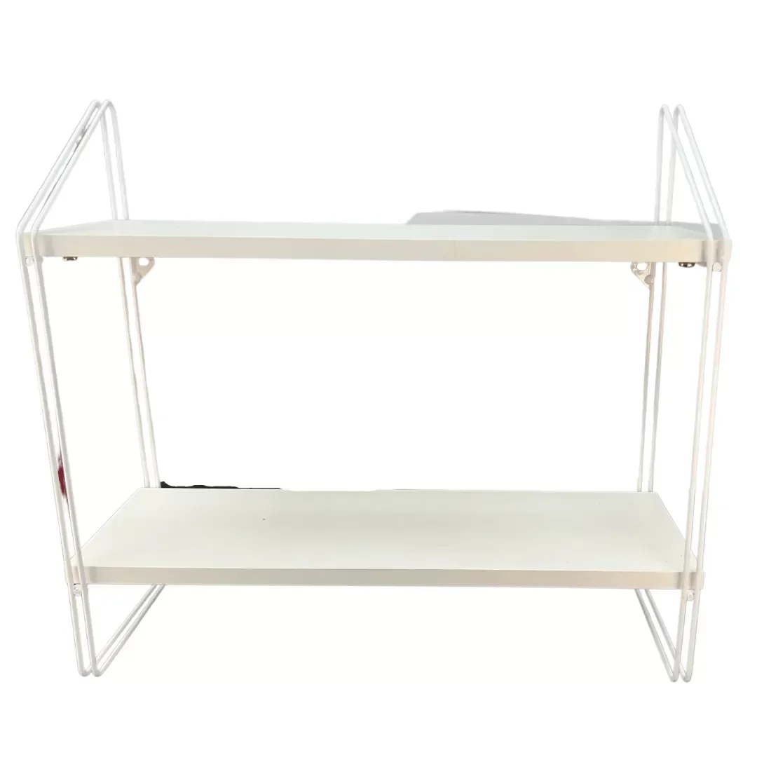 Nicho Prateleira Dupla 16 Cm X 49 Cm - Luxo Branca C/suporte Branco - 2