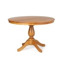 Ver imagem 2 de Mesa de Jantar 4 Lugares Redonda Tampo de Madeira Maciça Gardênia Mel