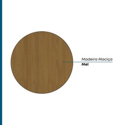 Mesa de Jantar 4 Lugares 115x115cm Madeira Maciça Gardênia  - 6