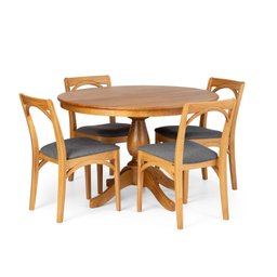 Mesa de Jantar 4 Lugares 115x115cm Madeira Maciça Gardênia  - 8