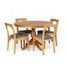Mesa de Jantar 4 Lugares 115x115cm Madeira Maciça Gardênia  - 8