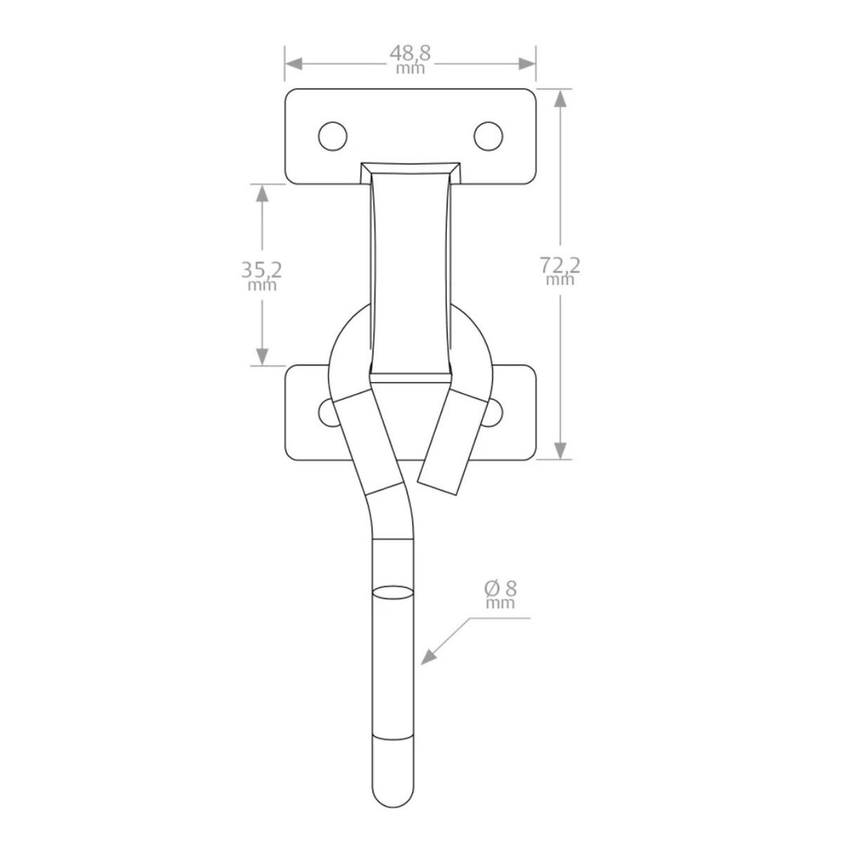 Par Gancho Rede Armador Aço Inox 304 Completo Não Enferruja - 5