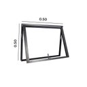 Ver imagem 3 de Janela Maxim-ar Abertura Central Premium 1 Folha Vidro Mini Boreal 50x50cm Yescasa