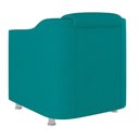 Ver imagem 3 de Poltrona Decorativa Tilla Consultório Recepção Sala Suede Cor:azul Turquesa